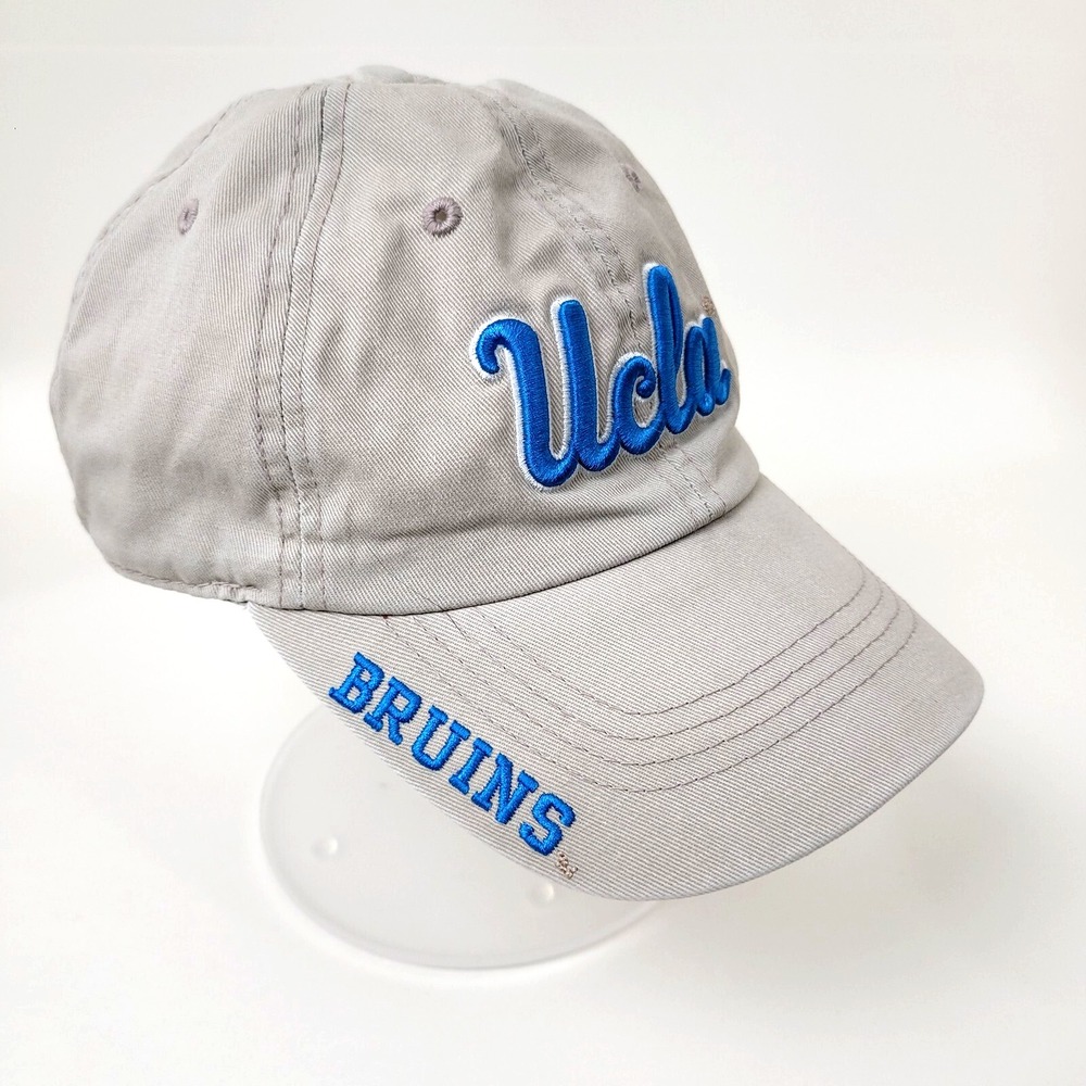 UCLA Bruins Tan Canvas Russell Baseball Cap Blue Embroidered Logo Unisex Hat